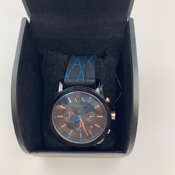 A|X MEN'S CHRONOGRAPH WATCH SILICONE STRAP AX1342 - Picture 10 of 14